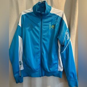Blue and White Track Jacket